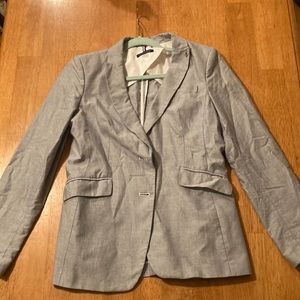 Size 8 Tommy Hilfiger structured  blazer - light blueish gray